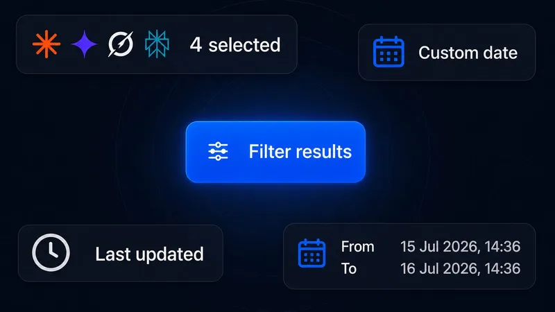 Advanced filtering & sorting